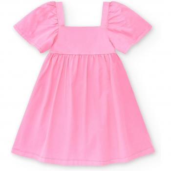 Tuc Tuc - Vestido de niña de manga corta con escote cuadrado Neon Jungle