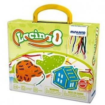 Miniland Juego de Enhebrado Lacing