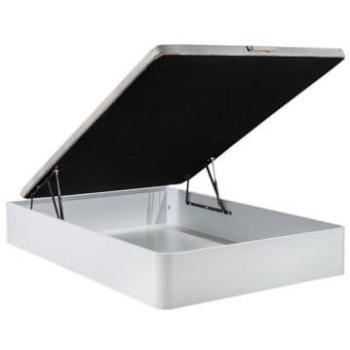 Cama Canapé Abatible Blanco 135x190 cm con Almacenamiento