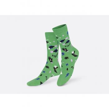 Calcetines Zodiaco Piscis Talla Única Verde