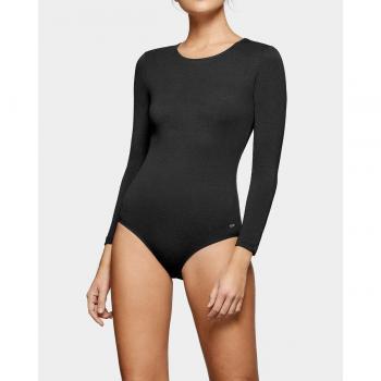 Impetus Body térmico de manga larga con cuello redondo para mujer en color negro (L)