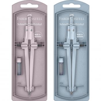 Compás de ajuste rápido con dos patas fijas Stream 2024 Faber-Castell