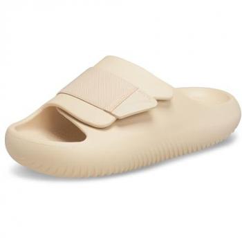 Crocs Mellow Luxe Recovery Slide Hombre Zapatillas Marrón Talla 43-44 Goma Unisex Beige Slides