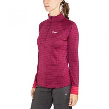 Berghaus UK Therm Tech - Camiseta de Manga Corta para Mujer, Mujer, Color Beet Red/Poinsettia, tamaño 18