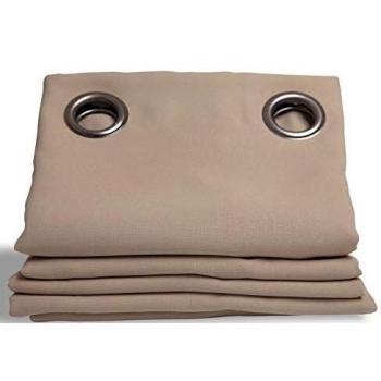 Cortina Opaca Beige con Ollaos Moondream LumenControl™ 140x260 cm