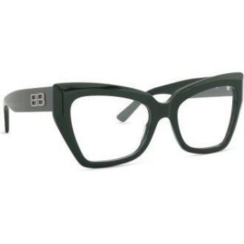 Balenciaga BB0275O Green Transparent Glasses 53MM Unisex Stylish Eyewear