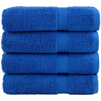 Toallas de ducha vidaXL 4 uds 100% algodón 70x140 cm 600 gsm colores Dorado, Antracita, Azul marino y más