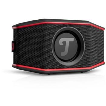Teufel ROCKSTER GO 2 Altavoz Bluetooth Portátil Impermeable IP67 con Autonomía de 28 Horas - Negro/Rojo