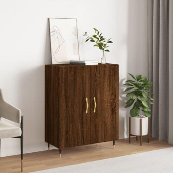 Armario aparador de madera multicapa de ingeniería marrón roble 69,5x34x90 cm