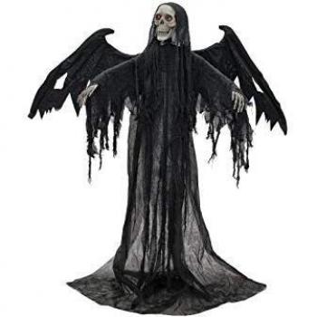 Europalms 8331465U - Figura de ángel Negro de Halloween, 175 cm, Talla única
