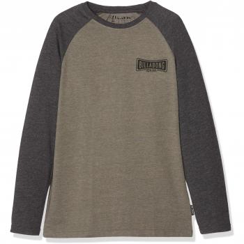 BILLABONG Lock tee LS Boy Camiseta de Manga Larga, Niños, Verde