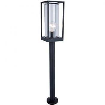Columna de exterior Flair E27 negra 75 cm IP44 sin bombilla
