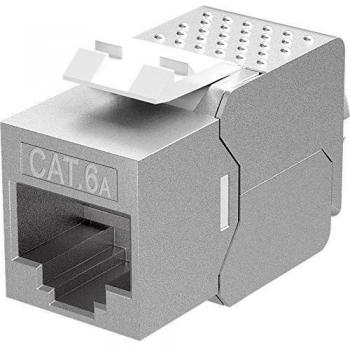 Goobay Slim-Line RJ45 CAT 6a Keystone Module, STP