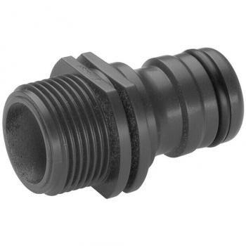 Conector Gardena Profi-System 3/4 (26,5 mm) - Adaptador de alta capacidad con rosca exterior