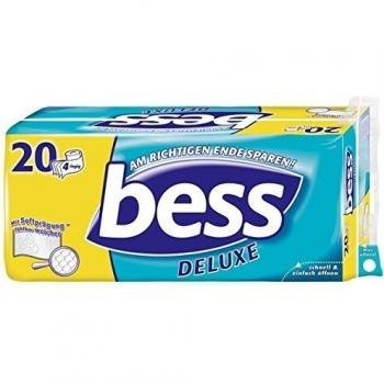 Bess - Papel higiénico deluxe, 20 papel