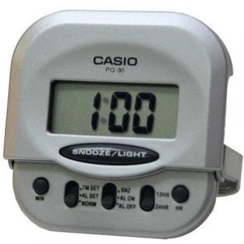 CASIO 10142 PQ-30-8D - Reloj Despertador Digital Gris