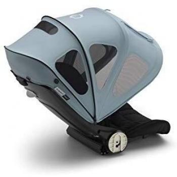 Bugaboo Bee capota ventilada - Capota extensible con protección solar UPF y paneles de malla ventilados, azul vapor