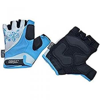Truly Mujer Top Missy – Guantes de Ciclismo, Mujer, Color Azul, tamaño Small