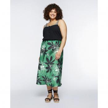 Fiorella Rubino - Top de crepé con bordado y detalles florales