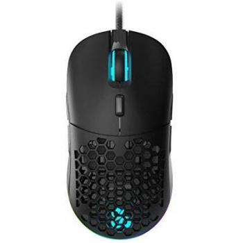 Newskill Arakne Tournament Ratón RGB Profesional Gaming 16.000 dpi - Peso Customizable , Botones Laterales y Cubierta Superior Modular, Negro