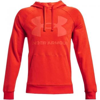 Sudadera con Capucha Hombre Under Armour Rival Fleece Big Logo Naranja