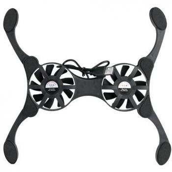 SODIAL(R) Ventilador para ordenadores portatiles pc base refrigerador Plegable