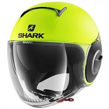 Shark casco jet Nano Street talla neón negro amarillo, talla XL
