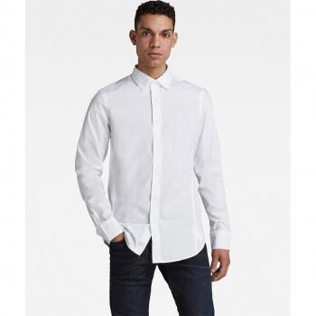 G-Star Raw Men's Dressed Super Slim White Long Sleeve Shirt