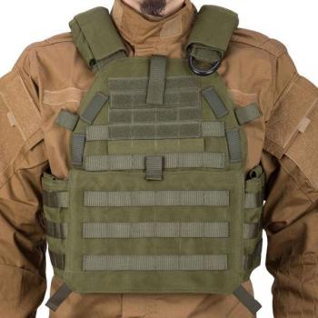 Invader Gear Portaplacas 6094A-RS Plate Carrier OD Green, chaleco táctico, color verde oliva, diseño modular con sistema MOLLE, ajuste personalizable, compatible con placas balísticas estándar, material resistente y duradero