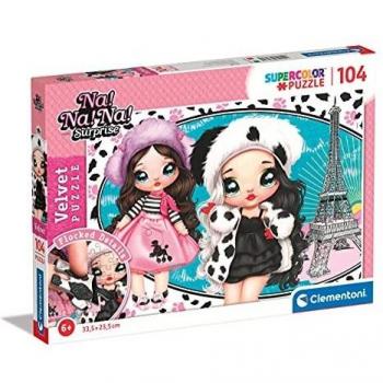 Puzzle Flocado Na! Na! Na! Surprise de 104 Piezas para Niños - Clementoni