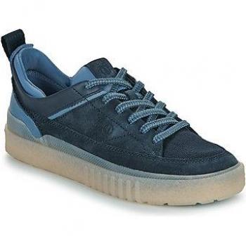 Clarks Navy Somerset Lace Suede Men's Low Top Sneakers