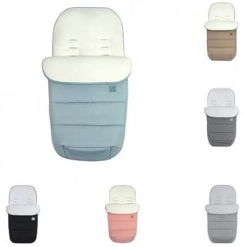 Saco para silla de paseo polar clásico Kikka Boo, saco de pies clásico para cochecito con cremallera, repelente al agua, color azul