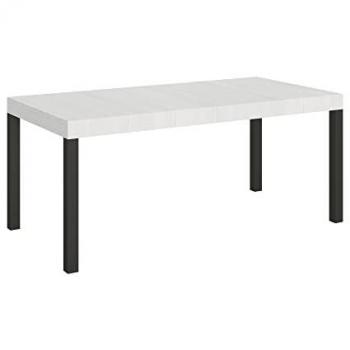 Mesa extensible Everyday 90x180/440 cm blanco Fresno antracita