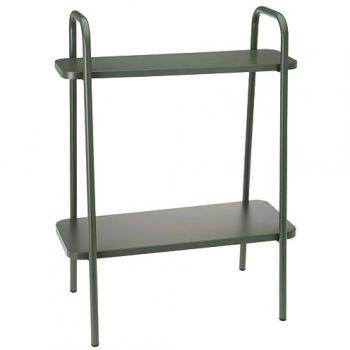 Estantería para plantas ProGarden verde mate 50x26x66 cm, soporte para macetas en jardín y parque, fabricada en acero