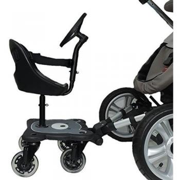 Eichhorn Cozy S Rider Asiento para cochecito, Niños, Edad recomendada 6 meses - 3 años, Color Negro