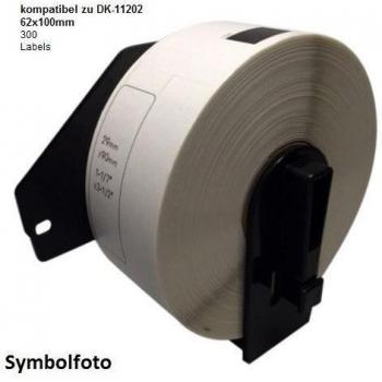 Etiquetas para Brother DK-11202, 62 mm x 100 mm, compatible