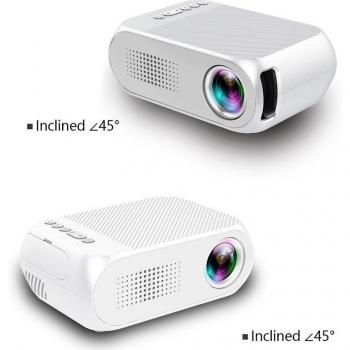Proyector portátil LED mini YG320 HD de 80 pulgadas, compatible con Sony PS4 y Xbox