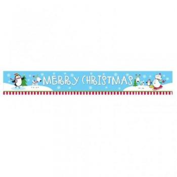 Amscan Joyful Snowman - Pancarta de papel de aluminio
