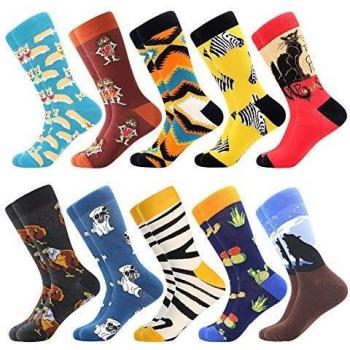 BISOUSOX Calcetines Estampados Hombre,Hombres Ocasionales Calcetines Divertidos Impresos de Algodón de Pintura Famosa de Arte Calcetines,Calcetines de Colores de Moda