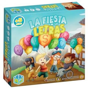 Juego de Mesa La Fiesta de las Letras - Juego Educativo para Trabajar la Lecto-Escritura, 5 Años en Adelante, Editorial Átomo Games