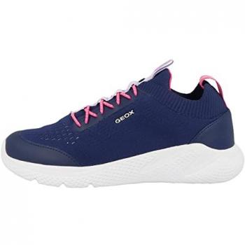 Zapatillas Deportivas Geox J Sprintye para Mujer y Niña, Multicolor (Marino/Fucsia), Talla 26 EU