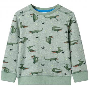 Sudadera infantil caqui claro mélange 92