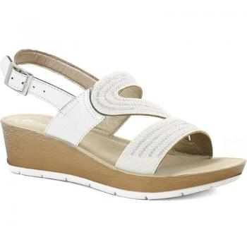 Sandalia cuña Inblu para mujer RN19 color blanco