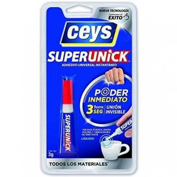 Ceys - Ultraunick - Adhesivo universal instantáneo - Poder Inmediato - 3 G