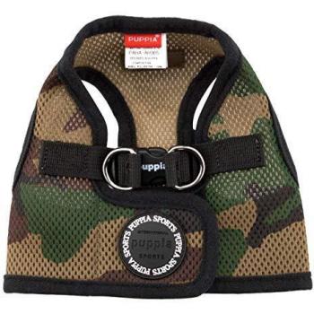 PUPPIA Arnés Suave Tipo Chaleco Soft Vest Harness, Polyester, Camuflaje, XL