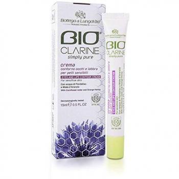 Bottega di Lungavita Bio Clarine Contorno de Ojos y Labios 15ml - Crema antiarrugas, formulación bio, 15 ml
