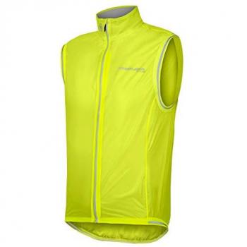 Chaleco cortavientos de ciclismo Endura FS260-Pro Adrenaline Race II amarillo fluor XL
