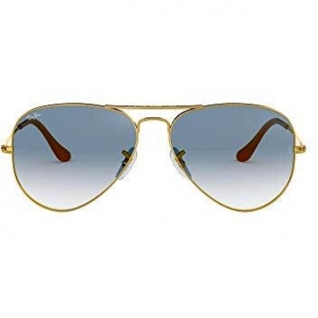 Ray-Ban Unisex Aviator Sunglasses, Gold