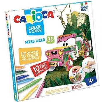Carioca-42906 Muñecos coloreables, Multicolor