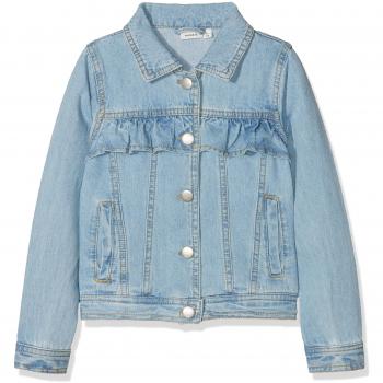 NAME IT Nkftea Dnm Jacket 1004 Noos, Chaqueta para Niñas, Azul